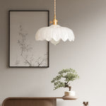 Load image into Gallery viewer, Dorian Vintage Tulip Petal Glass Floral Pendant Light