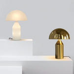 Load image into Gallery viewer, Corvin Modern Mushroom Shaped Metal Table Lamp