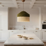 Load image into Gallery viewer, Boho Chic Macrame Dome Pendant Light