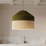 Load image into Gallery viewer, Boho Chic Macrame Dome Pendant Light