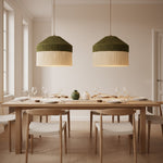 Load image into Gallery viewer, Boho Chic Macrame Dome Pendant Light