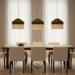 Load image into Gallery viewer, Boho Chic Macrame Dome Pendant Light