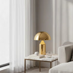 Load image into Gallery viewer, Corvin Modern Mushroom Shaped Metal Table Lamp