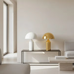 Load image into Gallery viewer, Corvin Modern Mushroom Shaped Metal Table Lamp