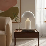 Load image into Gallery viewer, Corvin Modern Mushroom Shaped Metal Table Lamp