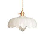 Load image into Gallery viewer, Dorian Vintage Tulip Petal Glass Floral Pendant Light