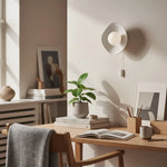 Load image into Gallery viewer, Ember Modern Bowl Ceramic Wall Sconce