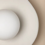 Load image into Gallery viewer, Ember Modern Bowl Ceramic Wall Sconce