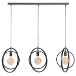 Load image into Gallery viewer, Industrial Metal Interlocking Rings 3-Light Pendant Light