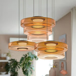 Load image into Gallery viewer, Oberon Creative Multi-Disc Glass Pendant Light