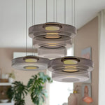 Load image into Gallery viewer, Oberon Creative Multi-Disc Glass Pendant Light