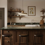 Load image into Gallery viewer, Katriina Vintage Travertine Circle Pendant Light
