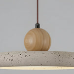 Load image into Gallery viewer, Katriina Vintage Travertine Circle Pendant Light