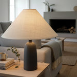 Load image into Gallery viewer, Matteo Minimalist Raffia Ceramic Base Table Lamp