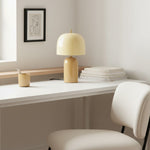 Load image into Gallery viewer, Mid-Century Metal Mushroom Dome Table Lamp