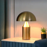 Load image into Gallery viewer, Corvin Modern Mushroom Shaped Metal Table Lamp
