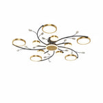Load image into Gallery viewer, Modern Crystal Interlocking Round Ring Ceiling Light