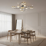 Load image into Gallery viewer, Modern Crystal Interlocking Round Ring Ceiling Light