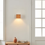 Load image into Gallery viewer, Modern Minimalist Wood Geometric Wall Sconce