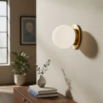 Load image into Gallery viewer, Rowan Minimalist Globe Glass Wall Sconce