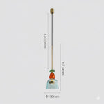 Charger l'image dans la visionneuse de la galerie, Suspension scandinave artisanale en forme de galets de verre colorés