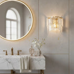 Load image into Gallery viewer, Varen Luxury Double Layer Glass Wall Sconce