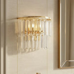 Load image into Gallery viewer, Varen Luxury Double Layer Glass Wall Sconce