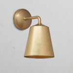 Load image into Gallery viewer, Vintage Antique Brass Conical Wall Sconce