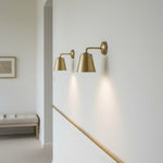 Load image into Gallery viewer, Vintage Antique Brass Conical Wall Sconce