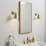 Load image into Gallery viewer, Vintage Antique Brass Conical Wall Sconce