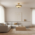 Charger l'image dans la visionneuse de la galerie, Plafonnier bol en vitrail style Tiffany vintage