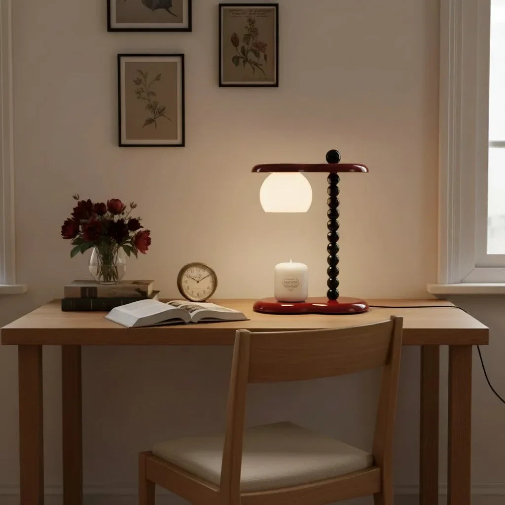 Clarice Vintage Candle Table Lamp