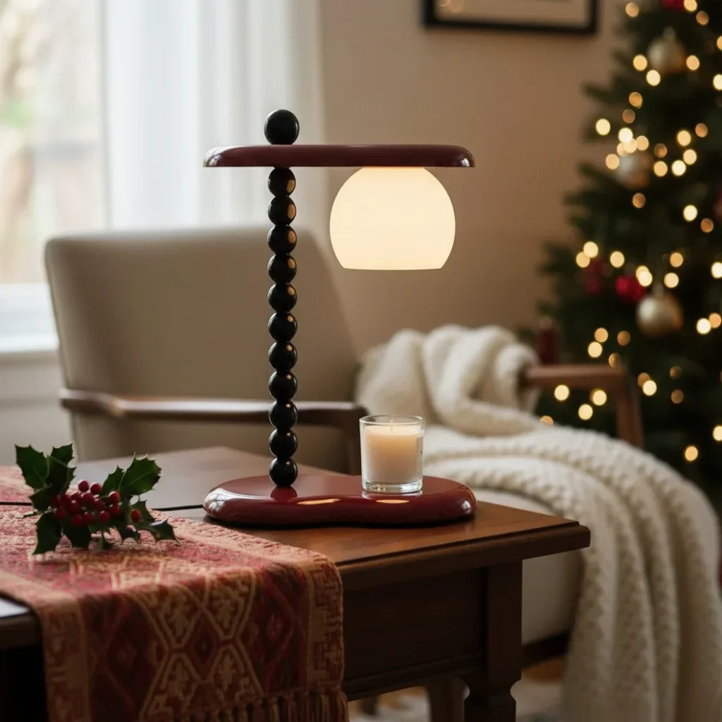 Clarice Vintage Candle Table Lamp