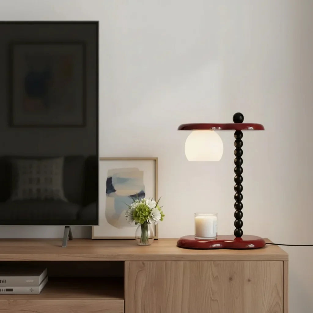 Clarice Vintage Candle Table Lamp