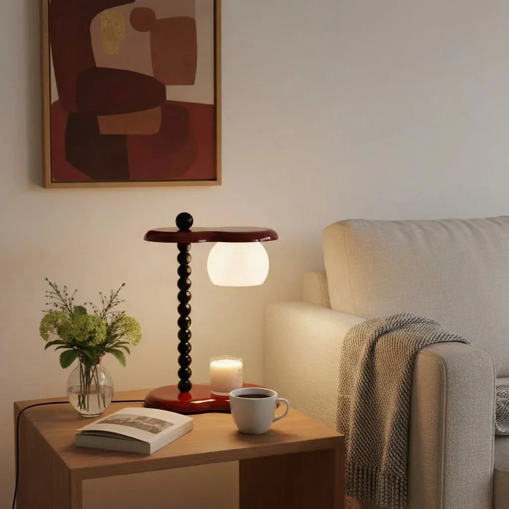 Clarice Vintage Candle Table Lamp