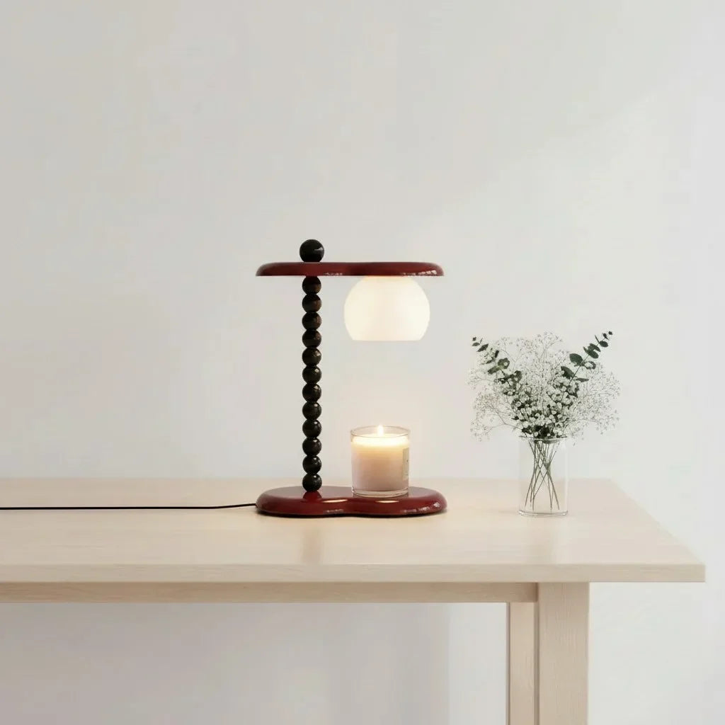 Clarice Vintage Candle Table Lamp