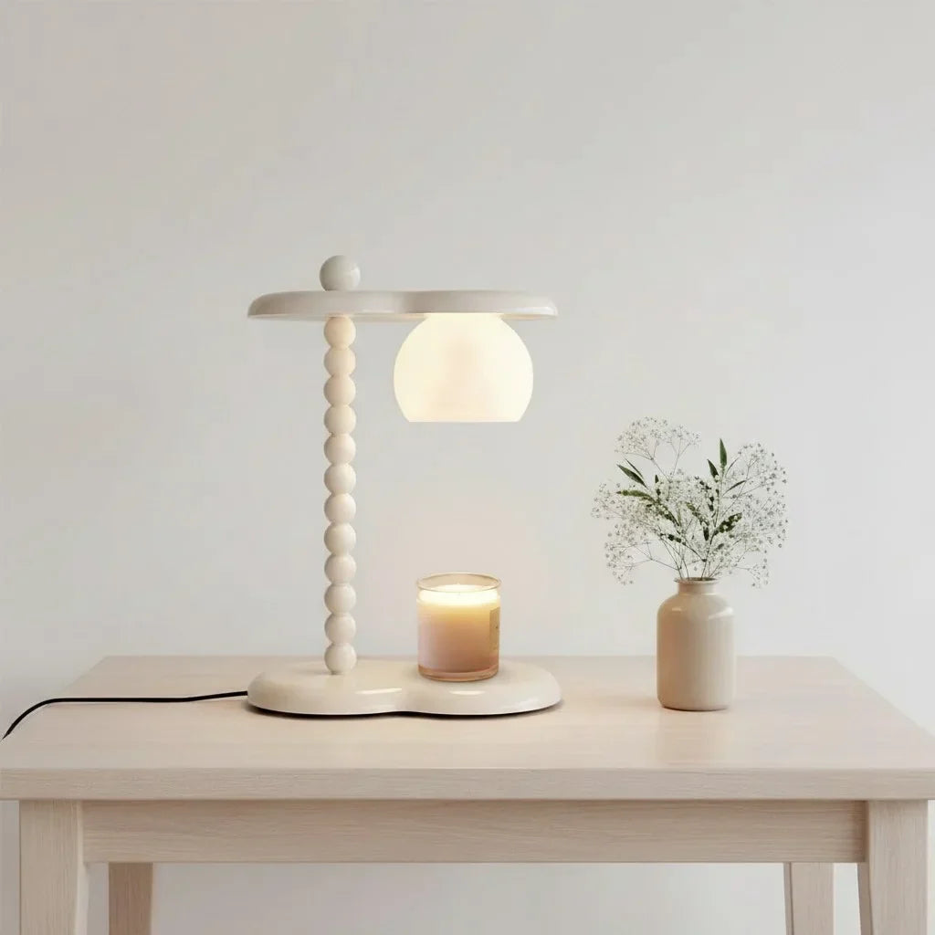 Clarice Vintage Candle Table Lamp