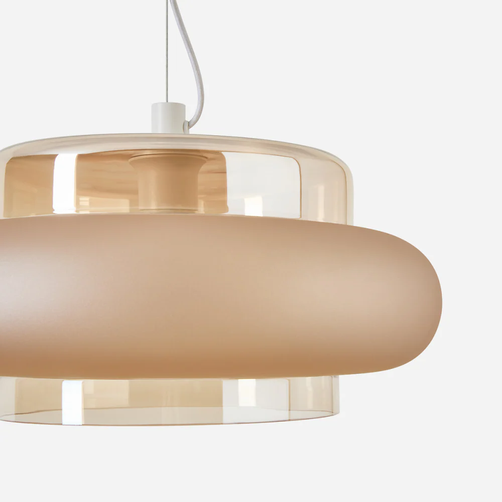 Annika Modern Layered Glass Pendant Light