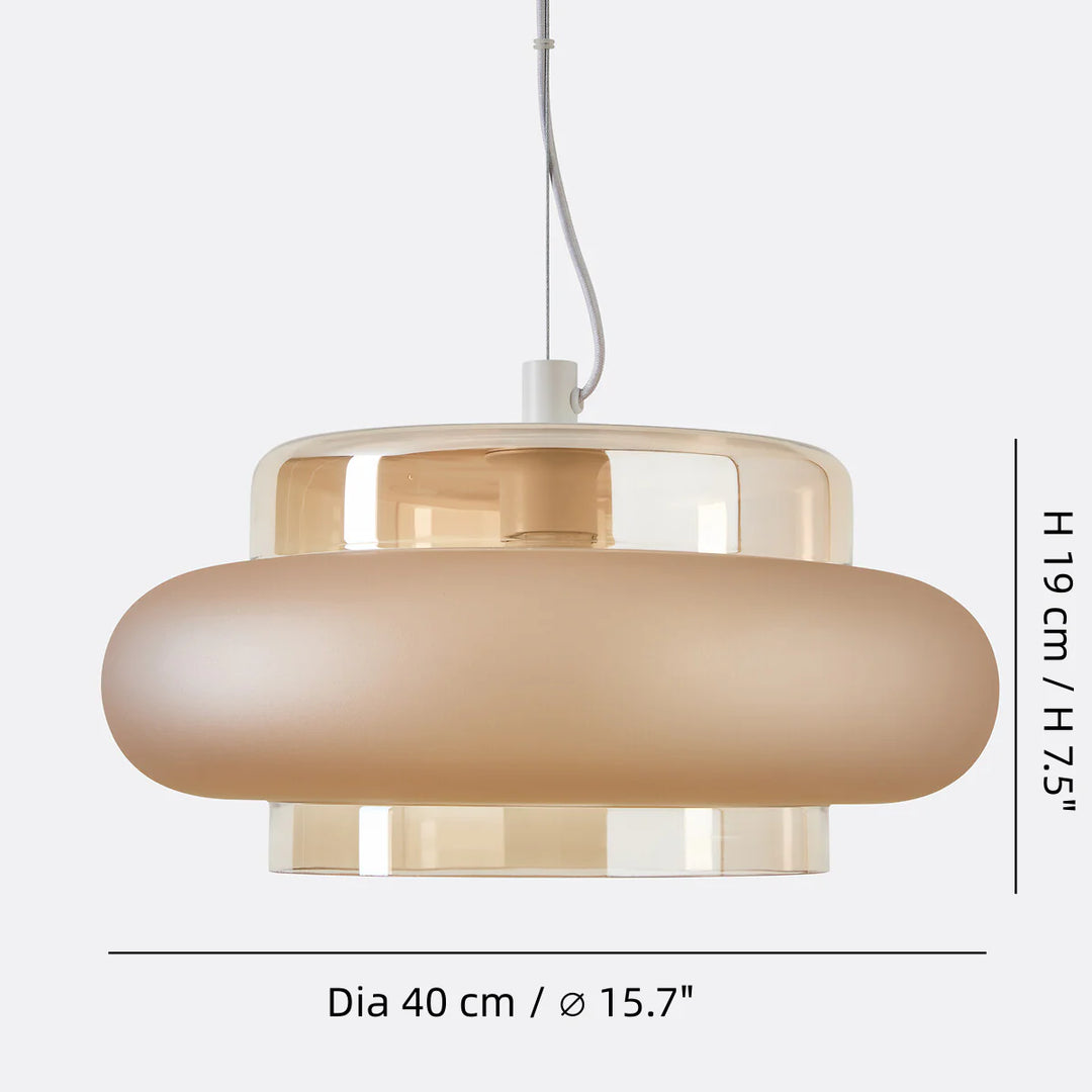 Annika Modern Layered Glass Pendant Light