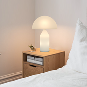 Corvin Modern Mushroom Shaped Metal Table Lamp