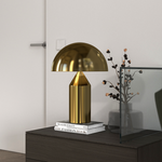 Load image into Gallery viewer, Corvin Modern Mushroom Shaped Metal Table Lamp