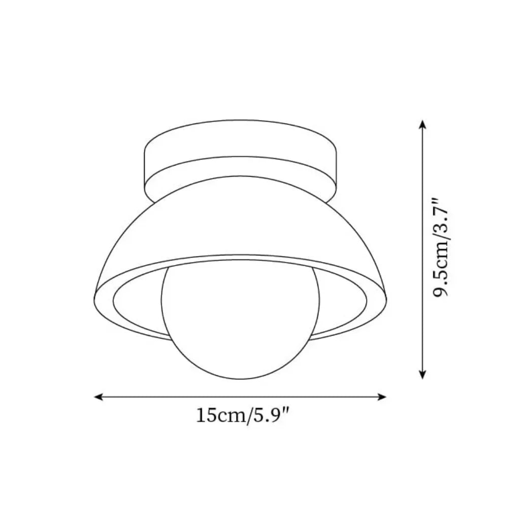 Bjorn Wabi-Sabi Travertine Ceiling Light
