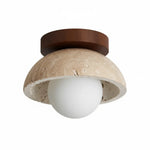 Load image into Gallery viewer, Bjorn Wabi-Sabi Travertine Ceiling Light