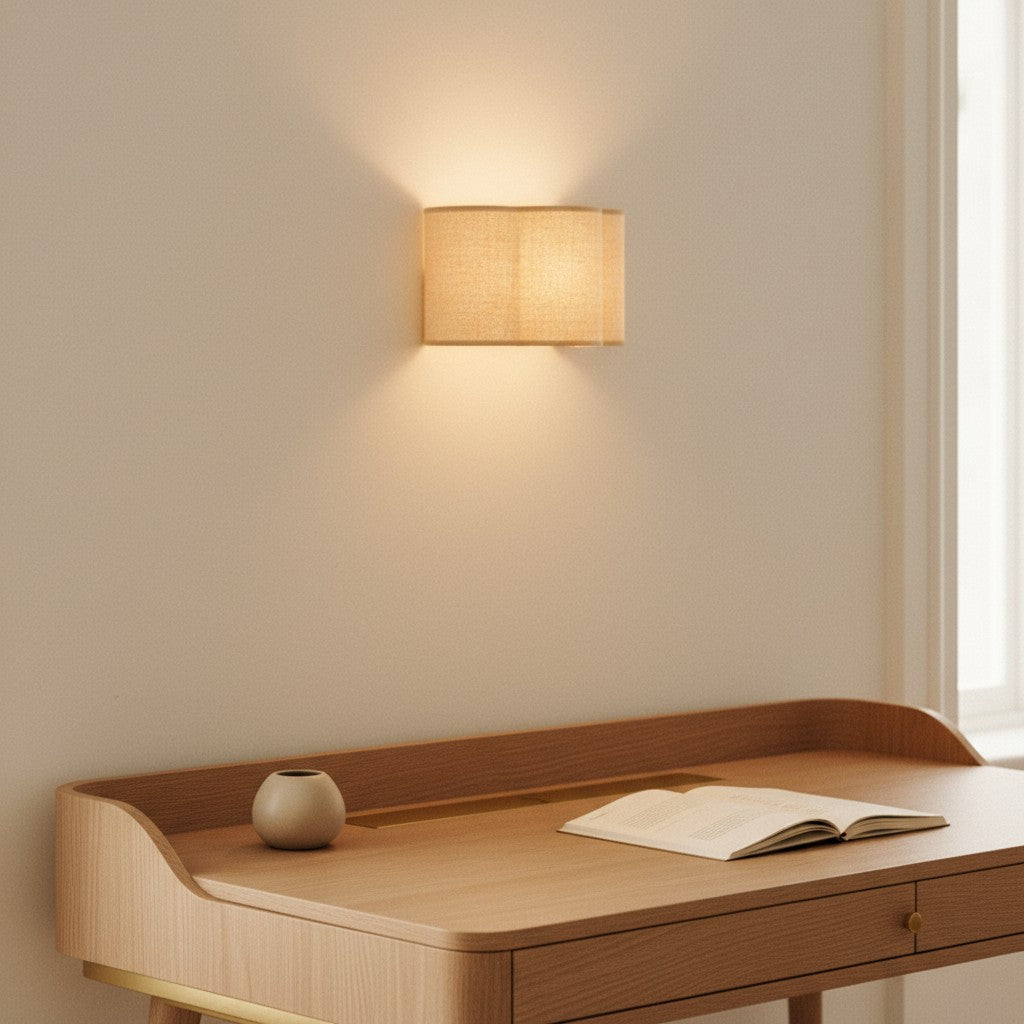 Applique murale bohème-chic rétro tissée couleur camel