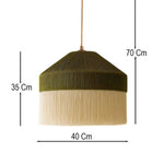 Load image into Gallery viewer, Boho Chic Macrame Dome Pendant Light