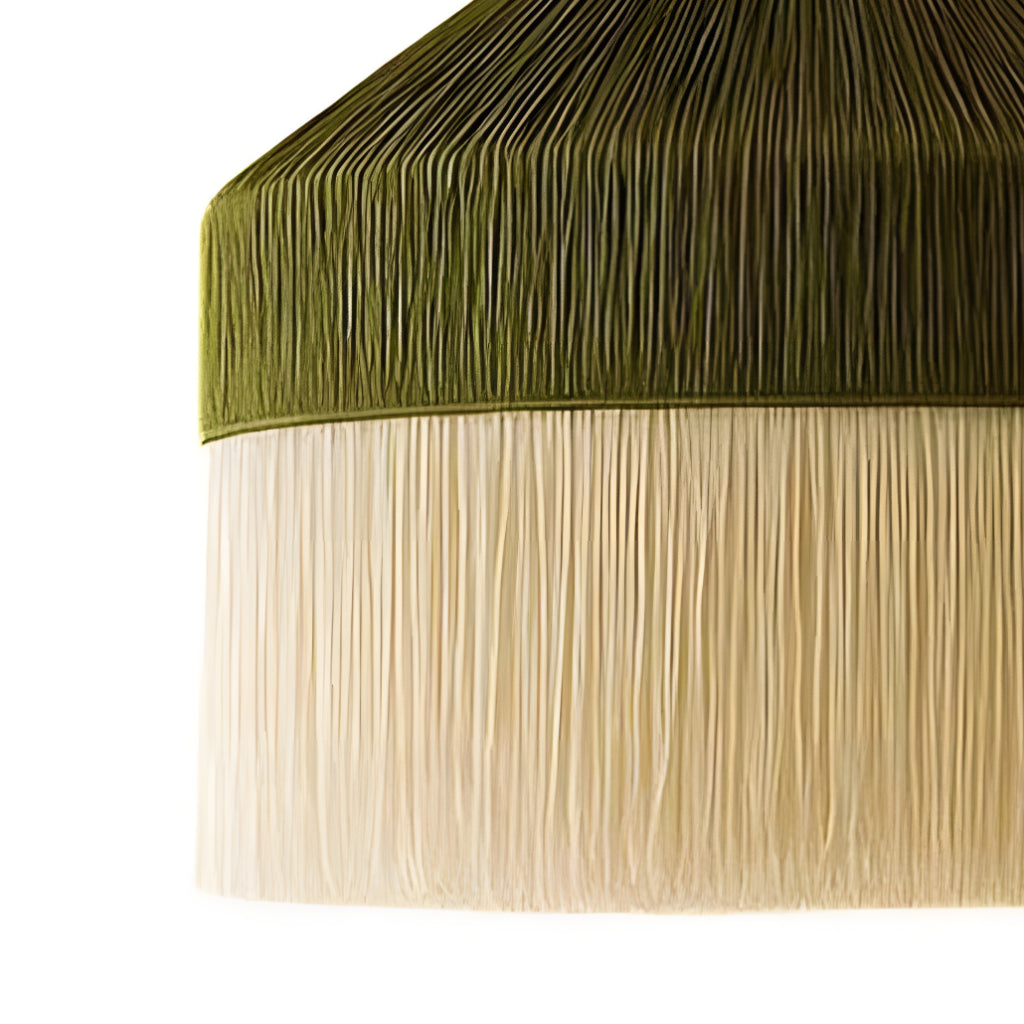 Boho Chic Macrame Dome Pendant Light