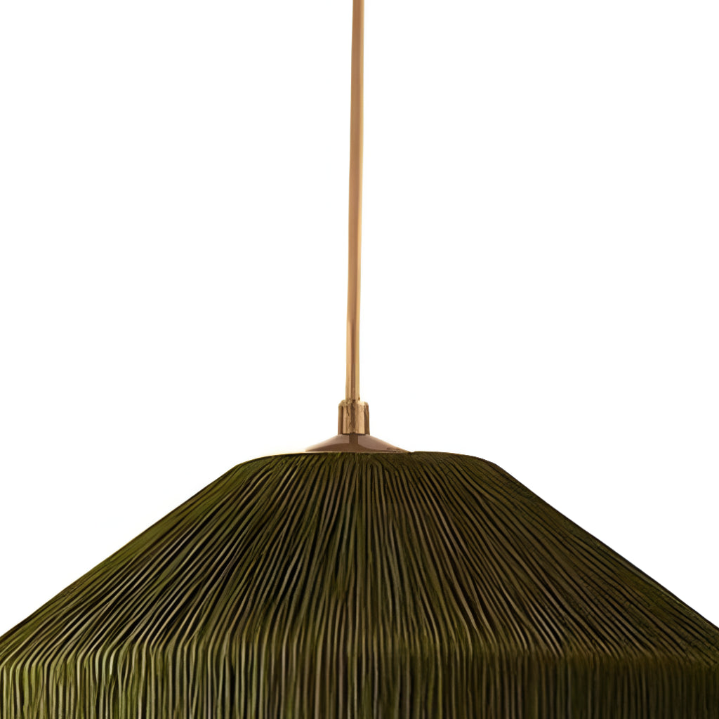 Boho Chic Macrame Dome Pendant Light