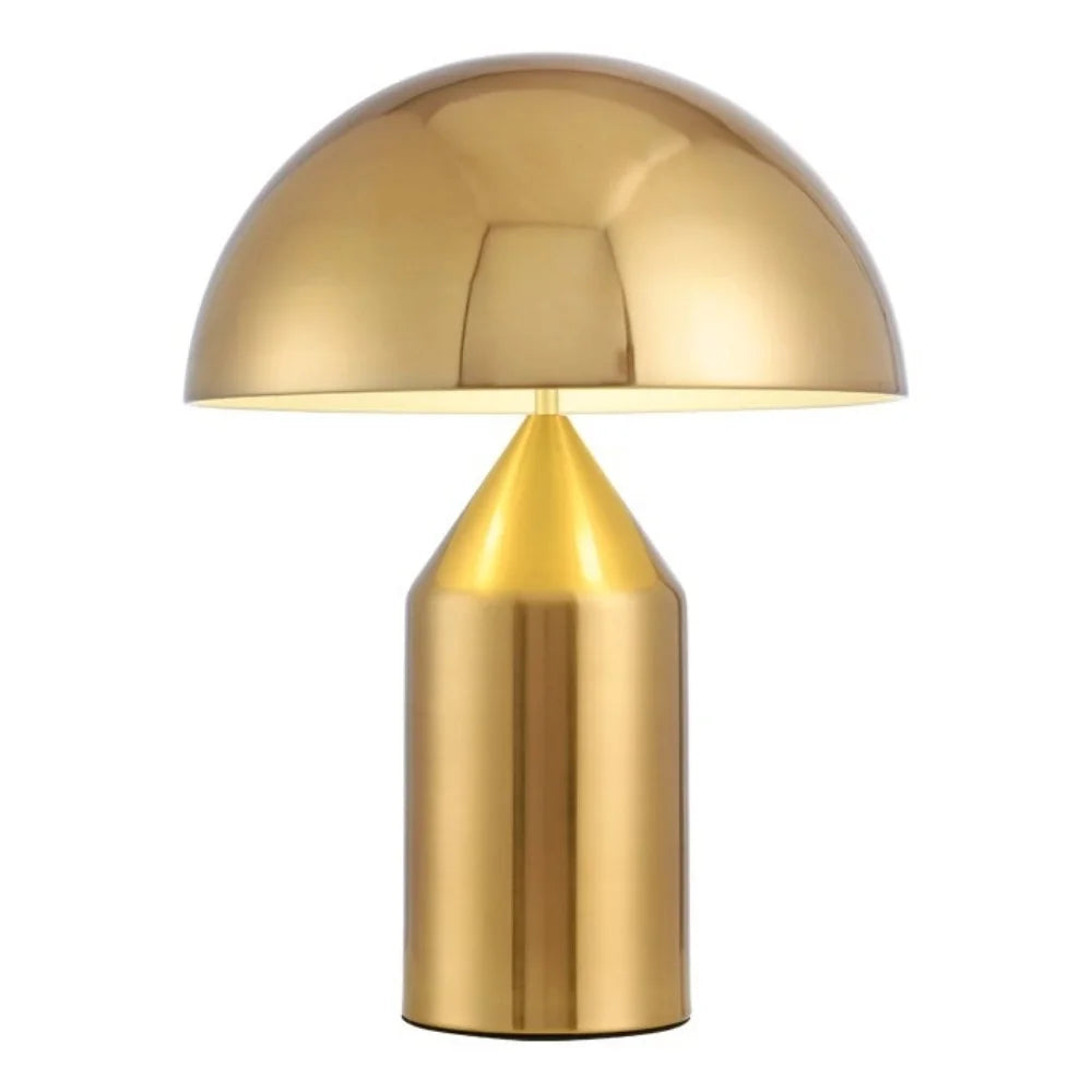 Corvin Modern Mushroom Shaped Metal Table Lamp