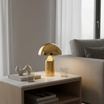 Load image into Gallery viewer, Corvin Modern Mushroom Shaped Metal Table Lamp