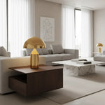 Load image into Gallery viewer, Corvin Modern Mushroom Shaped Metal Table Lamp
